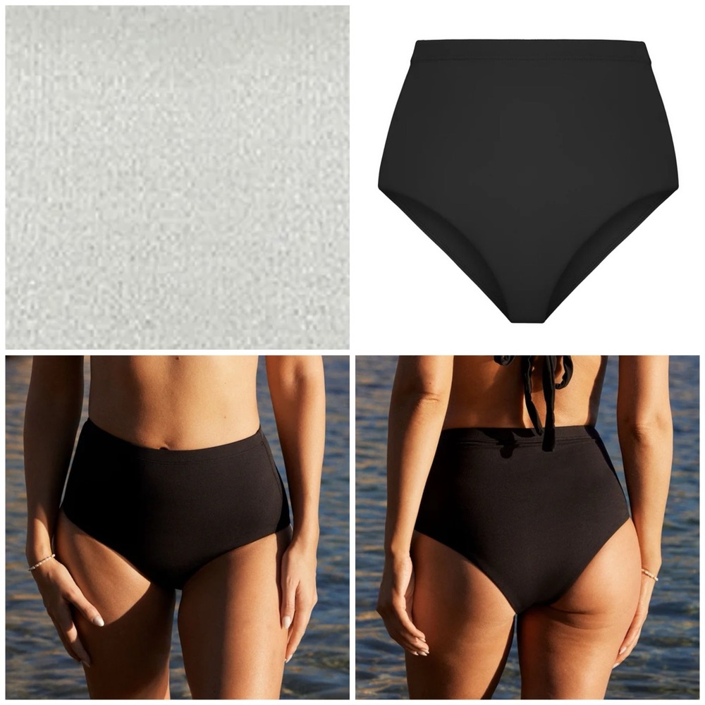 ARABELLA LONDON High Waist Brief in Silver Shimmer NWT